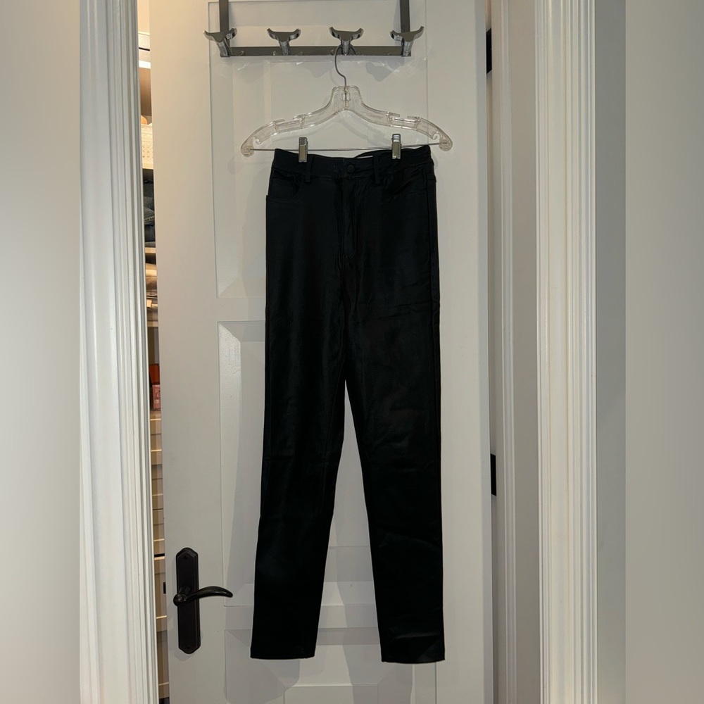 Meshki Vegan Leather Jeggings